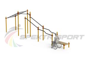 Купить Спортивный комплекс для инвалидов-колясочников WRK-D22_76mm в Лыскове 